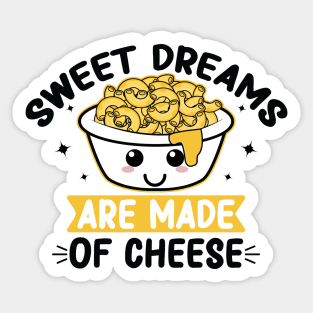 kawaii mac and cheese Fun quote Sticker